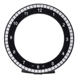 Creative Silent Circular LED Clock (Black)