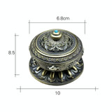 Unique Mosquito Incense Burner Mosquito Coil Holder with Metal Mesh Cover(Bronze)
