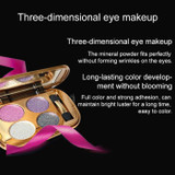 Professional  Eye Makeup Eyeshadow Palette Gold Smoky Cosmetics Makeup Palette Diamond Bright Glitter Eye Shadow(5)