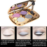 Professional  Eye Makeup Eyeshadow Palette Gold Smoky Cosmetics Makeup Palette Diamond Bright Glitter Eye Shadow(5)