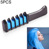 5 PCS Professional 6 Colors Mini Disposable Personal Salon Temporary Hair Dye Comb Crayons Hair Dyeing Tool(Blue)