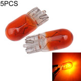 5pcs T10 12v 5w car instrument light reading light(amber)