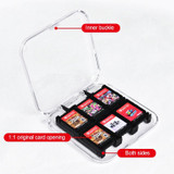 12 in 1 Box Memory Card Holder Box for Nintendo Switch(Silver)