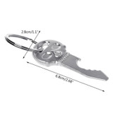 5 PCS Multi-function Skull Bottle Opener Key Chain Car Key Pendant, Size: 6.8x2.8cm