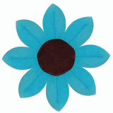 Newborn Baby Bathtub Foldable Blooming Bath Flower Bath Tub for Baby Blooming Sink Bath for Baby Play Bath Sunflower Cushion Mat, Diameter: 85cm(Blue)