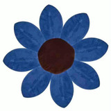 Newborn Baby Bathtub Foldable Blooming Bath Flower Bath Tub for Baby Blooming Sink Bath for Baby Play Bath Sunflower Cushion Mat, Diameter: 85cm(Dark Blue)