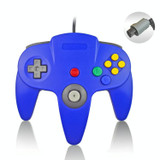For Nintendo N64 Wired Game Controller Gamepad(Blue)