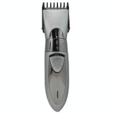 Waterproof Electric Hair Clipper Rechargeable Hair Trimmer Hair Cutting Machine Haircut Beard Trimer, EU Plug(Grey)