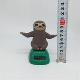 Novelty Solar Toys Plastic ABS Sloth Solar Powered Dancing for Car Decoration