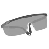 10 PCS Outdoor Safety Glasses Spectacles Eye Protection Goggles Dental Work Eyewear(Black Frame Grey Lens)