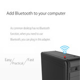 ORICO BTA-403 3Mbps Transfer Speed USB Bluetooth 4.0 Adapter(Red)