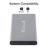 Richwell SATA R2-SATA-160GB 160GB 2.5 inch USB3.0 Super Speed Interface Mobile Hard Disk Drive(Grey)