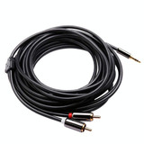 5m Gold Plated 3.5mm Jack to 2 x RCA Male Stereo Audio Cable