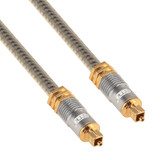 EMK YL-A 2m OD8.0mm Gold Plated Metal Head Toslink Male to Male Digital Optical Audio Cable