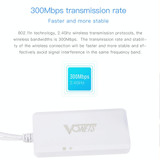 VONETS VAP11G-500S High Power CPE 20dbm Mini WiFi 300Mbps Bridge WiFi Repeater Signal Booster, Outdoor Wireless Point to Point, No Abstacle(White)