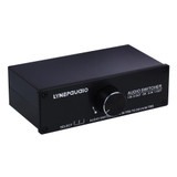 B833 Passive Speaker Stereo Switch Loudspeaker,  1 Input and 3 Output or 3 Input and 1 Output (Black)