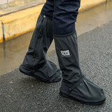 Outdoor High Tube Rainproof Snowproof Thickened Rain Shoes Size:XL(Black)