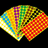 1000 PCS Round Shape Self-adhesive Colorful Mark Sticker Mark Label(Green)