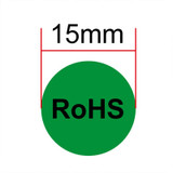 1000 PCS Round Shape Self-adhesive RoHS Sticker RoHS Label, Diameter: 15mm