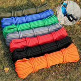 Outdoor Rock Climbing Hiking Accessories High Strength Auxiliary Cord Safety Rope, Diameter: 8mm, Length: 20m, Random Color