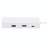 USB-C / Type-C to HDMI & RJ45 & 2 x USB 3.0 & SD & Micro SD Card Reader Adapter HUB with USB-C / Type-C Charging, For Macbook / New Macbook Pro / Huawei Matebook