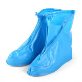 Fashion Children PVC Non-slip Waterproof Thick-soled Shoe Cover Size: XL(Baby Blue)