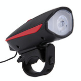 125 / 250LM 3 Modes USB Rechargeable LED Bright Light with Horn & Handlebar Mount(Red)