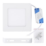 6W Square LED Surface Panel Light with LED Driver, 12cm 30 LEDs SMD 2835 3000K, AC 85-265V