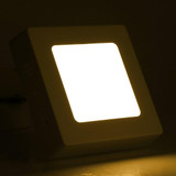 6W Square LED Surface Panel Light with LED Driver, 12cm 30 LEDs SMD 2835 3000K, AC 85-265V