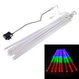 50cm 8 Tubes DIP Meteor Rain Light, LED Decorative Light, Tube Diameter: 1.2cm, AC 100-240V, US, EU Plug Optional(Colorful Light)