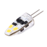 G4 2W 120LM Corn Light Bulb, 6 LED SMD 2835 Silicone, DC 12V(Warm White)