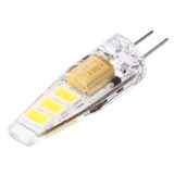 G4 2W 100LM Corn Light Bulb, 6 LED SMD 5730 Silicone, DC 12V(Warm White)