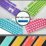 104 Keys Double Shot PBT Backlit Keycaps for Mechanical Keyboard(Orange)