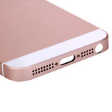 5 in 1 for iPhone SE Original (Back Cover + Card Tray + Volume Control Key + Power Button + Mute Switch Vibrator Key) Full Assembly Housing Cover(Rose Gold)