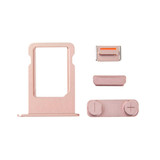 Side Buttons + SIM Card Tray for iPhone SE(Rose Gold)