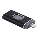 easyflash RQW-01B 3 in 1 USB 2.0 & 8 Pin & Micro USB 128GB Flash Drive(Black)