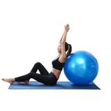 Thickening Explosion-proof Big Yoga Ball Sport Fitness Ball Environmental Pregnant Yoga Ball, Diameter: 55cm(Blue)