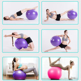 Thickening Explosion-proof Big Yoga Ball Sport Fitness Ball Environmental Pregnant Yoga Ball, Diameter: 55cm(Pink)