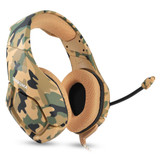 ONIKUMA K1-B Deep Bass Noise Canceling Camouflage Gaming Headphone with Microphone(Yellow)