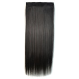 2# One-piece Seamless Five-clip Wig Long Straight Wig Piece