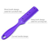 10 PCS Hair Tools Double-sided Knife Hair Comb Hair Bangs Trimmer Thinning Device Hair Clipper,  Random Color Delivery