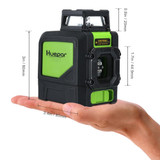 901CR H360 Degrees / V130 Degrees Laser Level Covering Walls and Floors 5 Line Red Beam IP54 Water / Dust proof(Red)