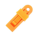 20 PCS Outdoor Tent Awnings Windproof Fixing Clip Multifunctional Wind Rope Buckle (Orange)