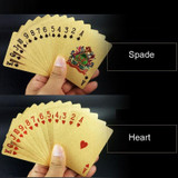 Creative Frosted Mosaic Gold Double Dragon Kung Hei Fat Choy Back Texture Plastic From Vegas to Macau Playing Cards Texas Poker Novelty Collection Gift