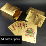 Creative Frosted Golden 500 Euro Back Texture Plastic From Vegas to Macau Playing Cards Texas Poker Novelty Collection Gift