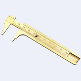 Portable Mini Brass Sliding 100mm Gauge Vernier Bead Jewelry Measuring Caliper