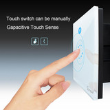 Sonoff  Touch 86mm 1 Gang Tempered Glass Panel Wall Switch Smart Home Light Touch Switch, Compatible with Alexa and Google Home, AC 90V-250V 400W 2A