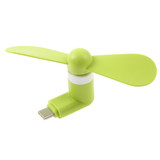 Fashion USB 3.1 Type-C Port Mini Fan with Two Leaves, For Mobile Phone with OTG Function(Green)