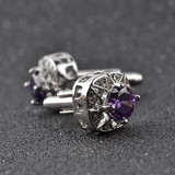 1 Pair Fashion Luxury Crystal Cufflinks