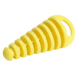 Motorcycle Exhaust Pipe Motocross Tailpipe PVC Air-bleeder Plug Exhaust Silencer Muffler Wash Plug Pipe Protector(YELLOW)